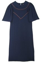 Collared Ribbon Tie Dress