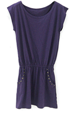 Studded Dress Purple
